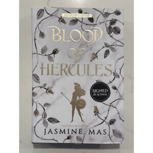 Signed-First Edition-Blood of Hercules by Jasmine Mas-Sprayed Edge-AUTOGRAPH #1